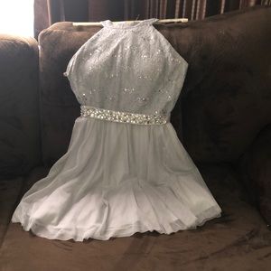 A grey dress perfect for 7th, 8th functions